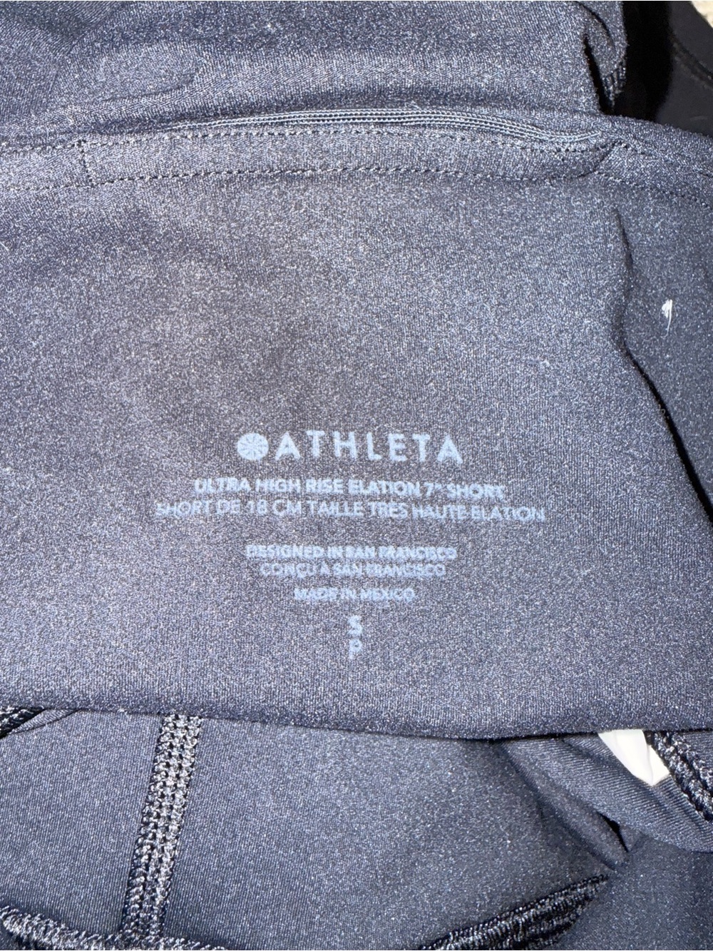 Athleta Black High-Waist Bike Shorts - Picture 2 of 2
